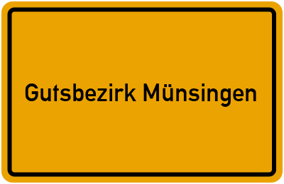 Gutsbezirk Münsingen