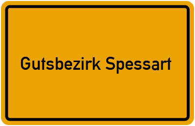 Gutsbezirk Spessart