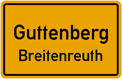 Straßenverzeichnis Guttenberg Breitenreuth