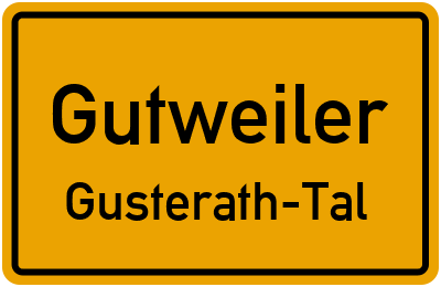 Straßenverzeichnis Gutweiler Gusterath-Tal