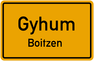 Straßenverzeichnis Gyhum Boitzen