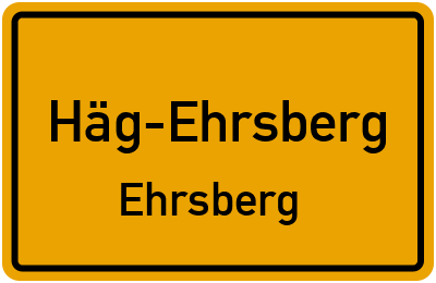 Straßenverzeichnis Häg-Ehrsberg Ehrsberg