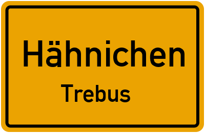 Straßenverzeichnis Hähnichen Trebus