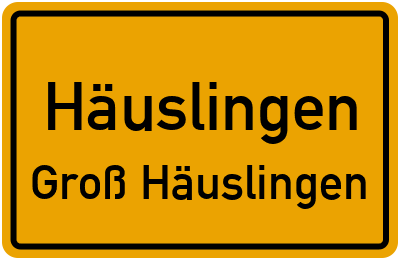 Straßenverzeichnis Häuslingen Groß Häuslingen