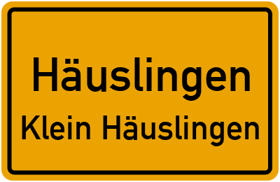 Straßenverzeichnis Häuslingen Klein Häuslingen