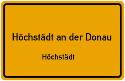 Straßenverzeichnis Höchstädt an der Donau Höchstädt