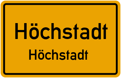 Straßenverzeichnis Höchstadt Höchstadt