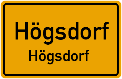 Straßenverzeichnis Högsdorf Högsdorf