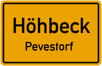 Straßenverzeichnis Höhbeck Pevestorf