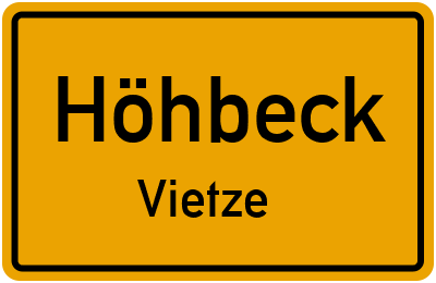 Straßenverzeichnis Höhbeck Vietze