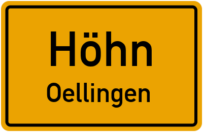 Straßenverzeichnis Höhn Oellingen