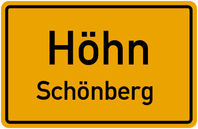 Straßenverzeichnis Höhn Schönberg