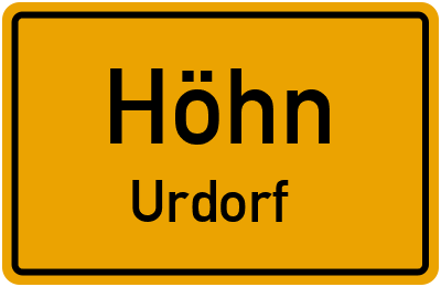 Straßenverzeichnis Höhn Urdorf