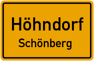 Straßenverzeichnis Höhndorf Schönberg