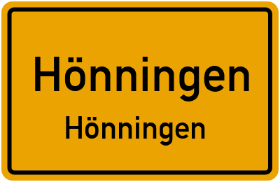 Straßenverzeichnis Hönningen Hönningen