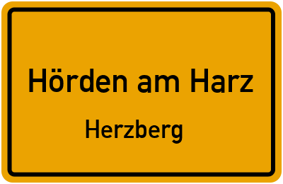 Straßenverzeichnis Hörden am Harz Herzberg