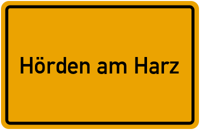 Branchenbuch Hörden am Harz, Niedersachsen