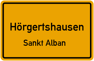 Straßenverzeichnis Hörgertshausen Sankt Alban