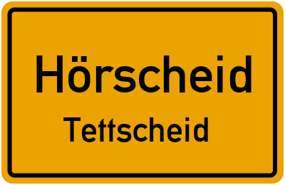Straßenverzeichnis Hörscheid Tettscheid