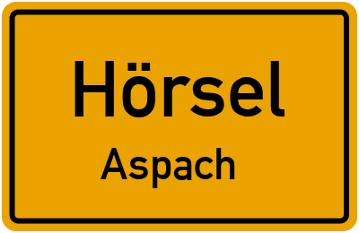 Straßenverzeichnis Hörsel Aspach