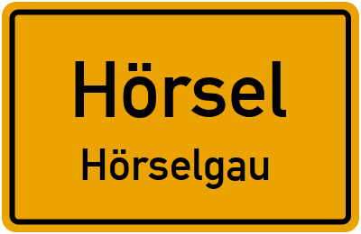 Straßenverzeichnis Hörsel Hörselgau
