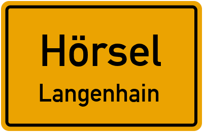 Straßenverzeichnis Hörsel Langenhain