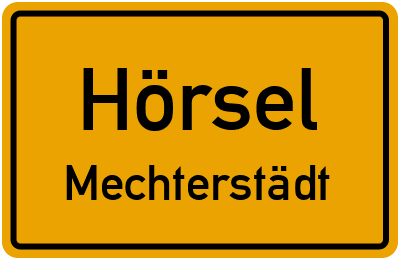 Straßenverzeichnis Hörsel Mechterstädt
