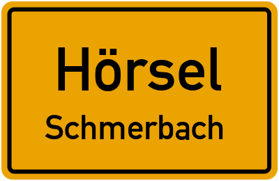Straßenverzeichnis Hörsel Schmerbach