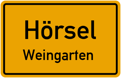 Straßenverzeichnis Hörsel Weingarten