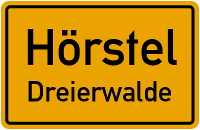 Ortsschild Hörstel Dreierwalde