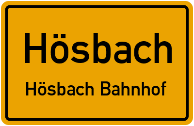 Straßenverzeichnis Hösbach Hösbach Bahnhof