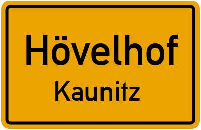 Straßenverzeichnis Hövelhof Kaunitz