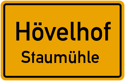 Straßenverzeichnis Hövelhof Staumühle
