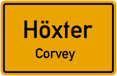 Straßenverzeichnis Höxter Corvey