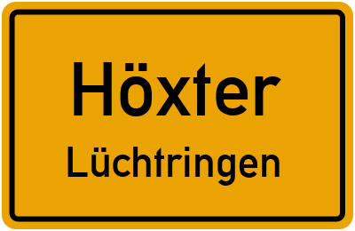 Straßenverzeichnis Höxter Lüchtringen