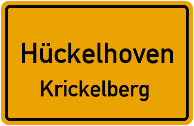 Straßenverzeichnis Hückelhoven Krickelberg