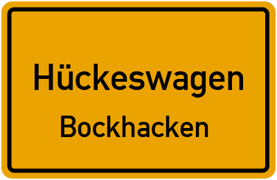 Straßenverzeichnis Hückeswagen Bockhacken