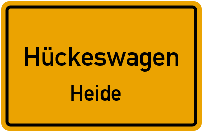 Ortsschild Hückeswagen Heide