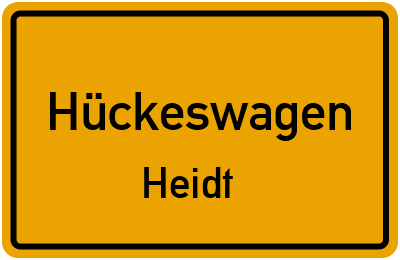 Straßenverzeichnis Hückeswagen Heidt