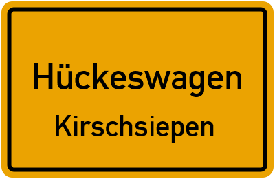 Straßenverzeichnis Hückeswagen Kirschsiepen