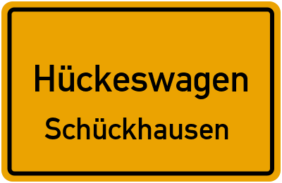 Ortsschild Hückeswagen Schückhausen