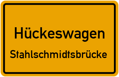 Straßenverzeichnis Hückeswagen Stahlschmidtsbrücke