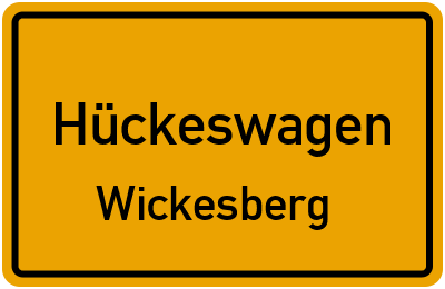 Straßenverzeichnis Hückeswagen Wickesberg