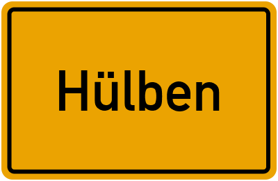 Ortsschild von Hülben in Baden-Württemberg