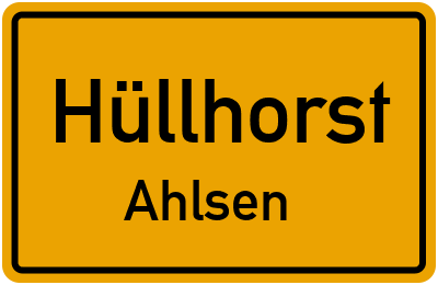 Straßenverzeichnis Hüllhorst Ahlsen