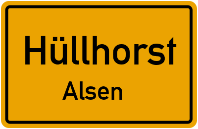 Straßenverzeichnis Hüllhorst Alsen