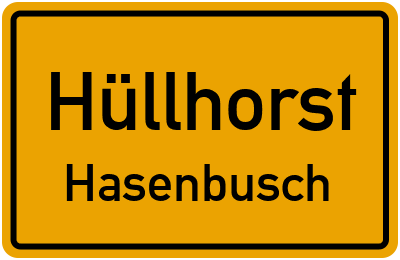 Straßenverzeichnis Hüllhorst Hasenbusch