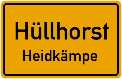 Straßenverzeichnis Hüllhorst Heidkämpe