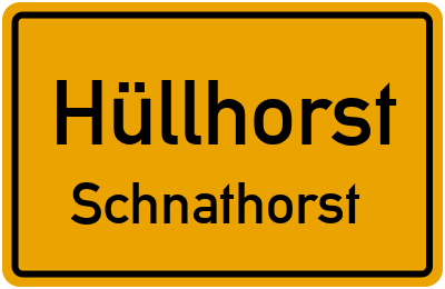 Ortsschild Hüllhorst Schnathorst