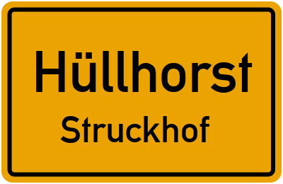 Straßenverzeichnis Hüllhorst Struckhof